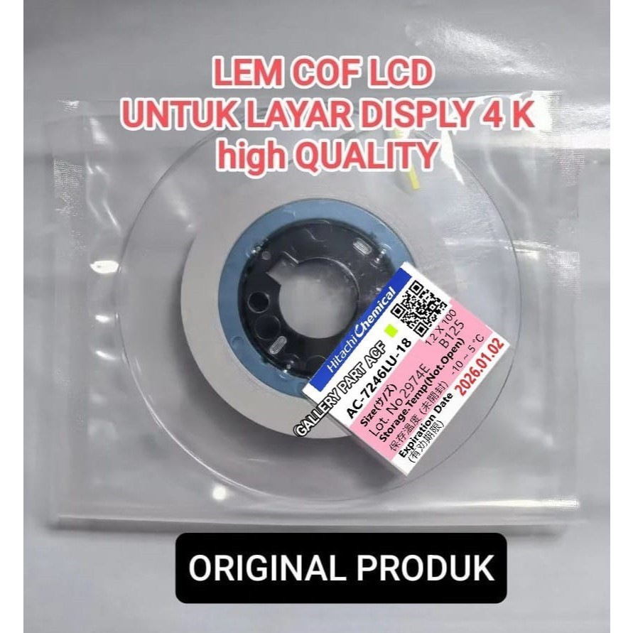 lem ic cof lcd - tv - monitor - led tv - lcd tv - lem perekat - lem acf ac - lem flexibel lcd tv.