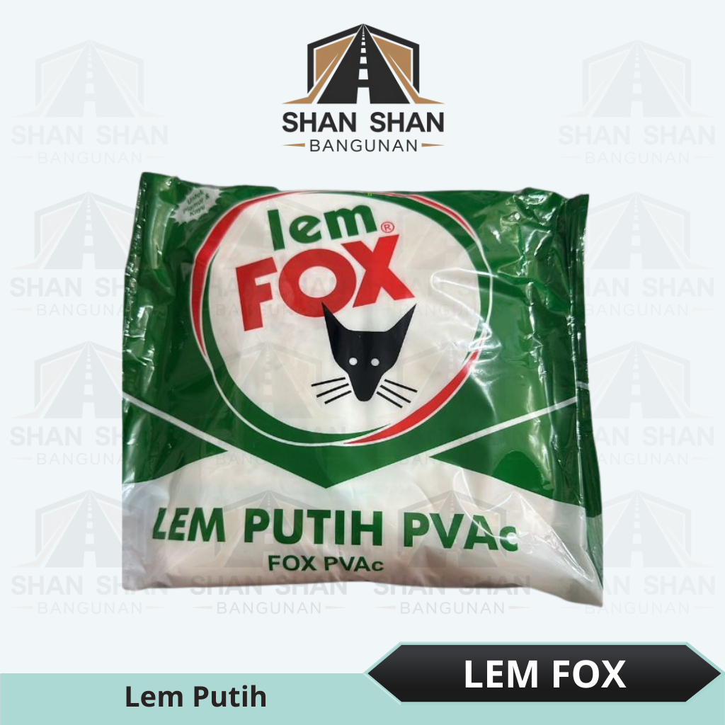 

Lem Fox - Lem Pvac Bungkus / Lem Fox Hijau / Lem Fox Putih / Lem Plamur 400Gr