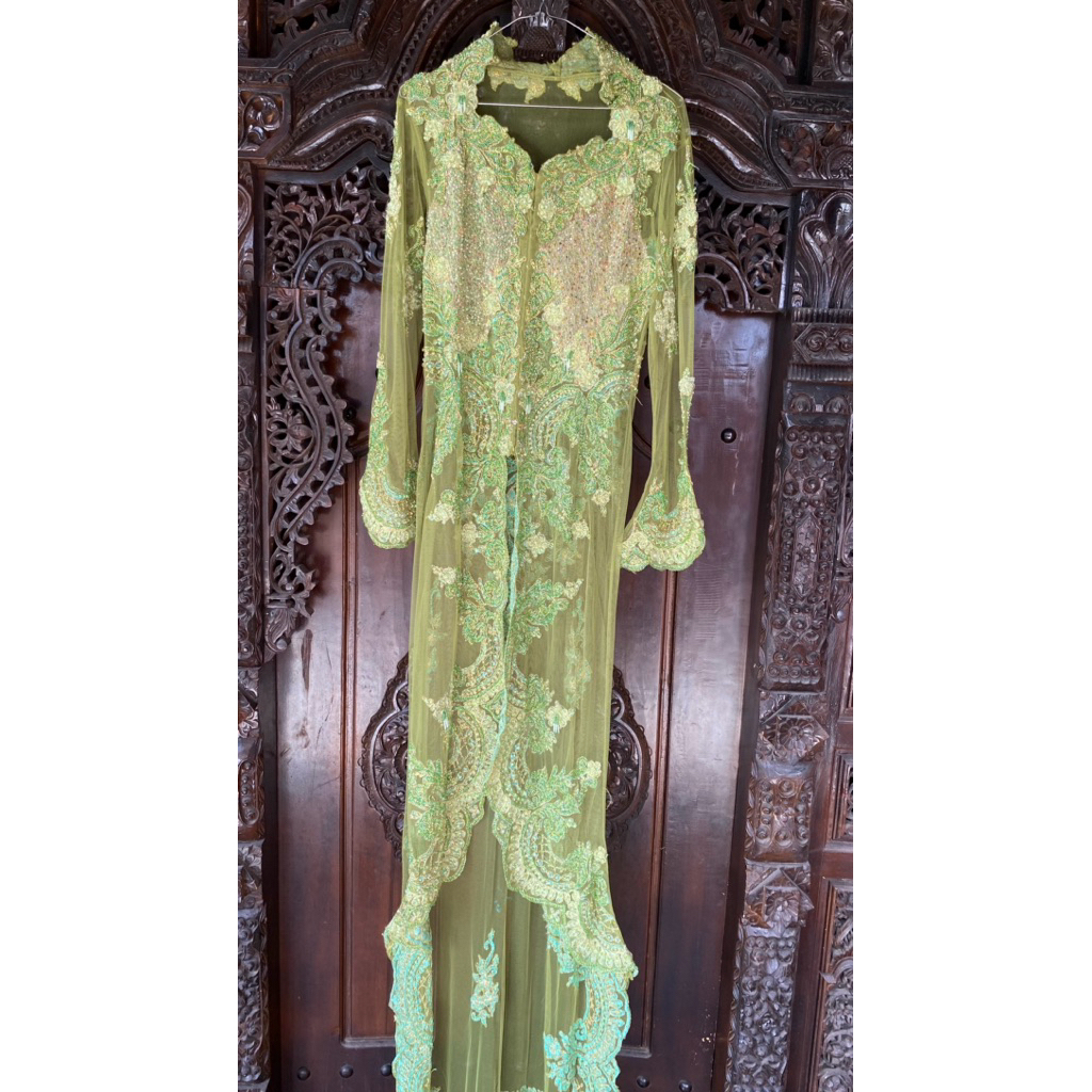 KebayaPayetHijauPanjang,KebayaPayetPanjang,KebayaJadul,KebayaNikahan,KebayaHijau