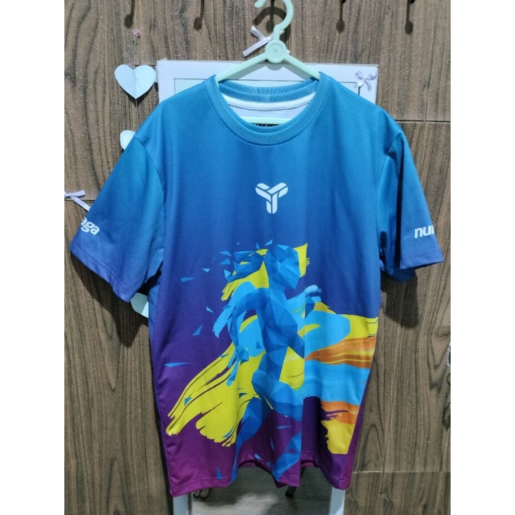 Jersey lari baju lari pria wanita preloved second Yogja ukuran S,M
