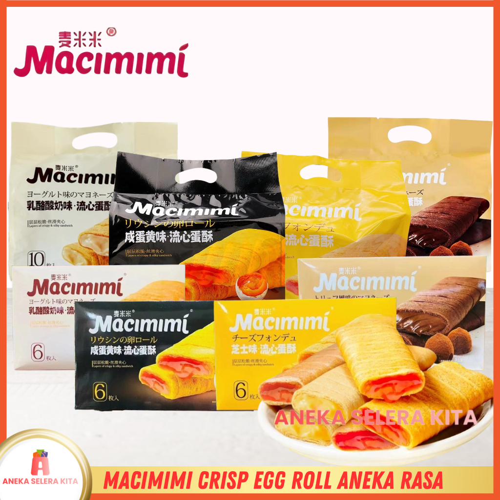 

Macimimi Snack Egg Roll Crisp Sandwich Aneka Rasa Halal 100g-168g