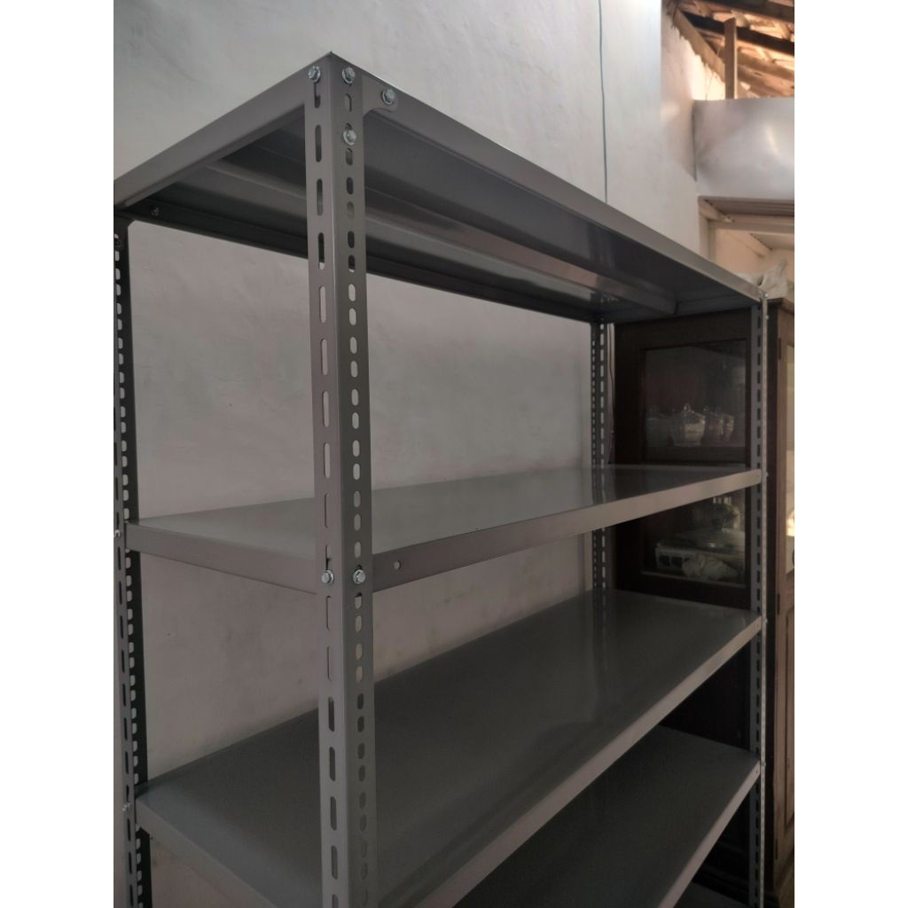rak besi susun, rak Indomaret, rak gudang susun 40x100x200