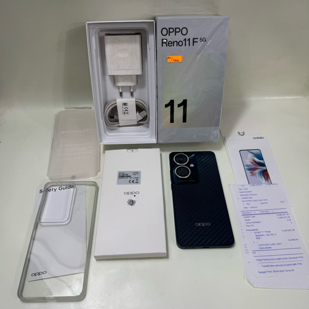 Oppo Reno 11f 5G 8/256gb Fullset Second Garansi Resmi