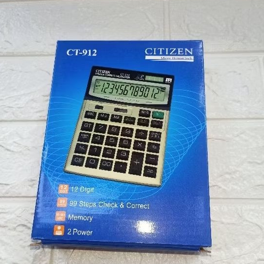 

TERMURAH‼️KALKULATOR BESAR CITIZEN CT 912 BESAR / 12 CHECK CORRECT