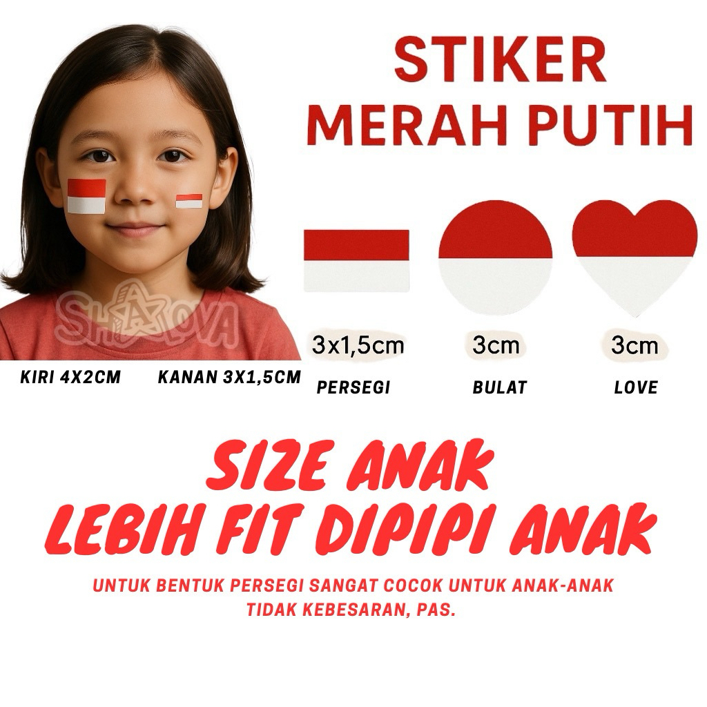

STICKER PIPI MERAH PUTIH ANAK & DEWASA