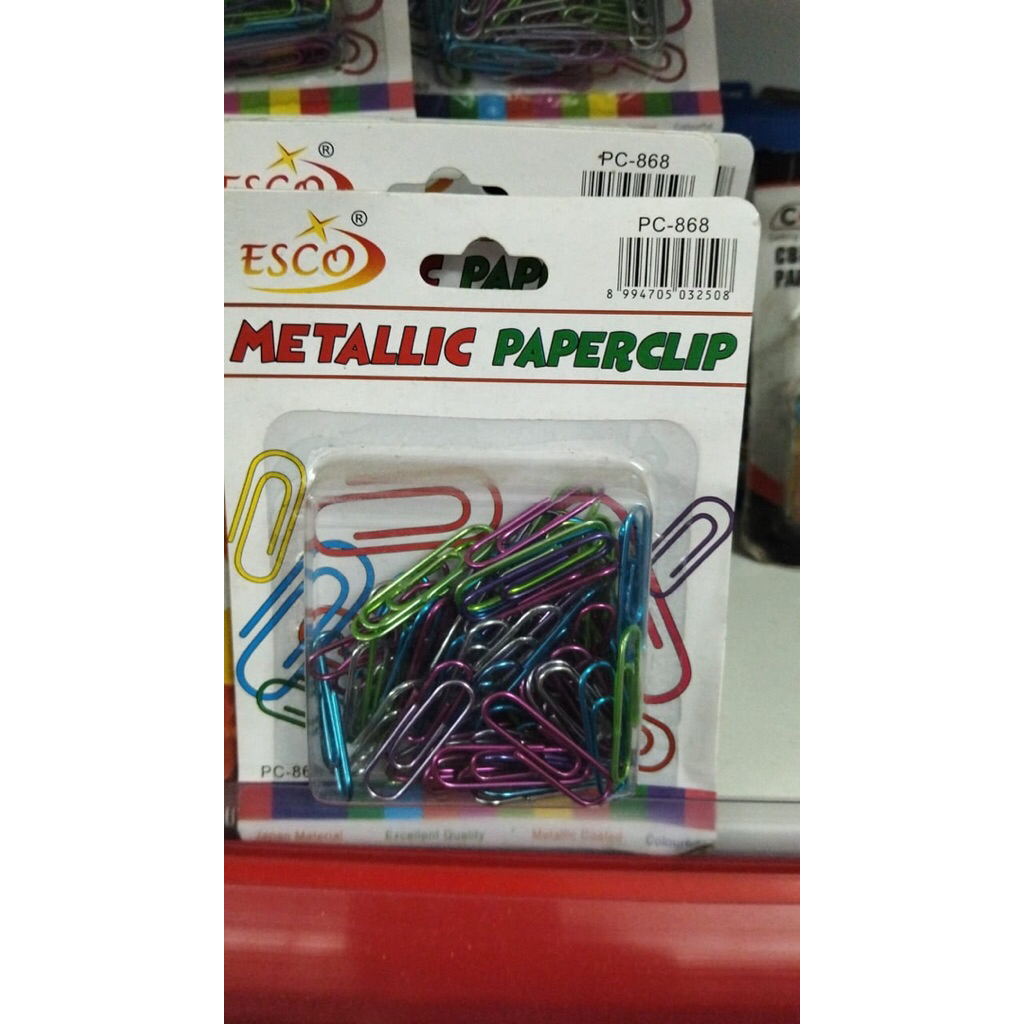 

GROSIR 1Lsn(12blister) Paper clip Warna // clip kertas // Penjepit kertas