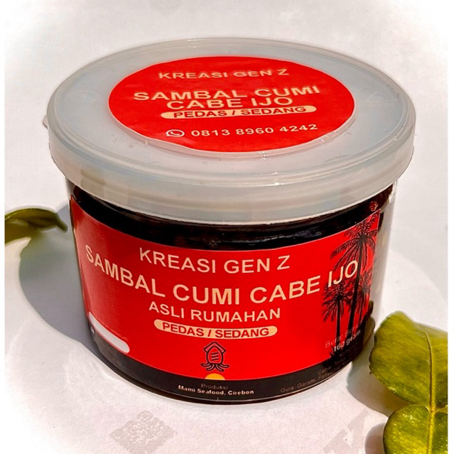 

Sambal Cumi Cabe Ijo Pedas | Bahan Cumi Fresh & Segar Kemasan 160 Gram