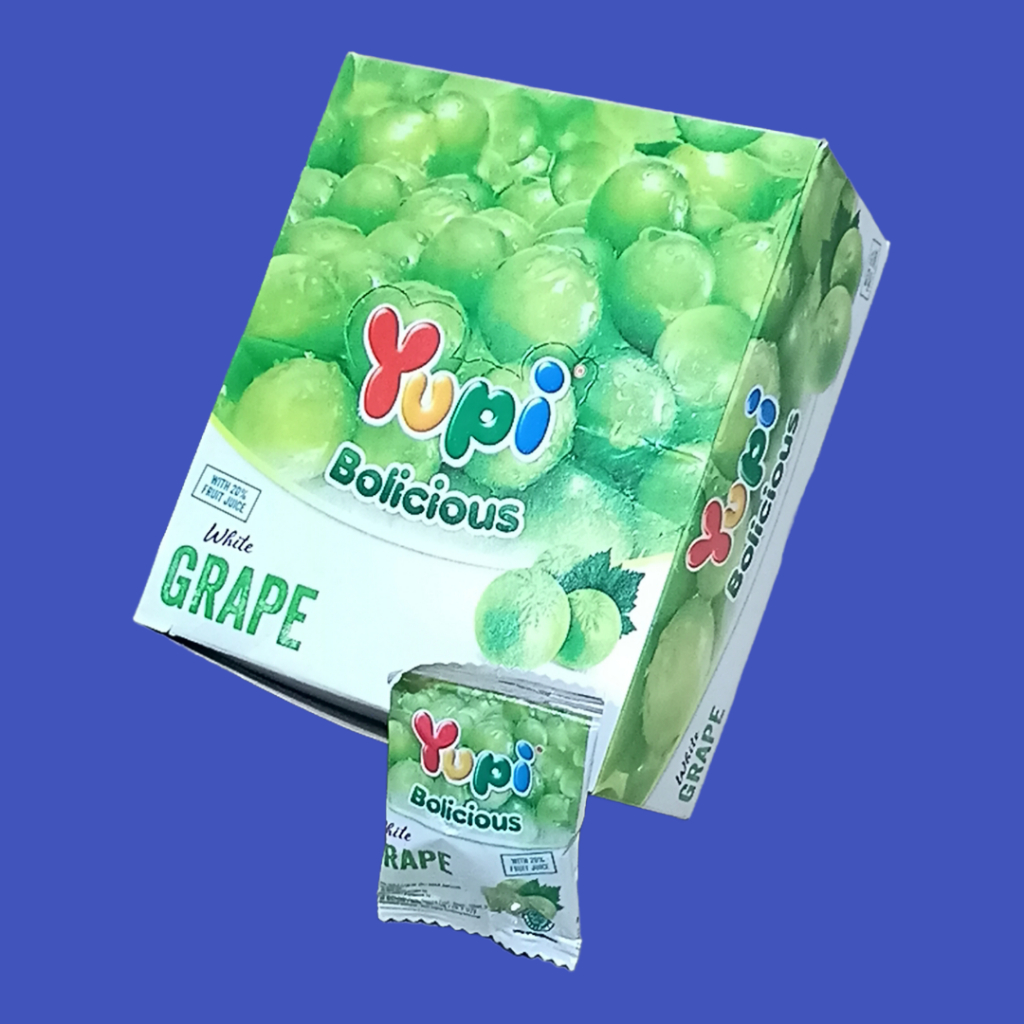

Yupi Bolicious White Grape Permen Jelly [24 pcs/box]