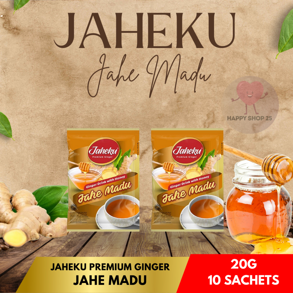 

Jaheku Jahe Madu (10 sachets x 20g) Instant Jahe Madu 10 Sachets x 20g