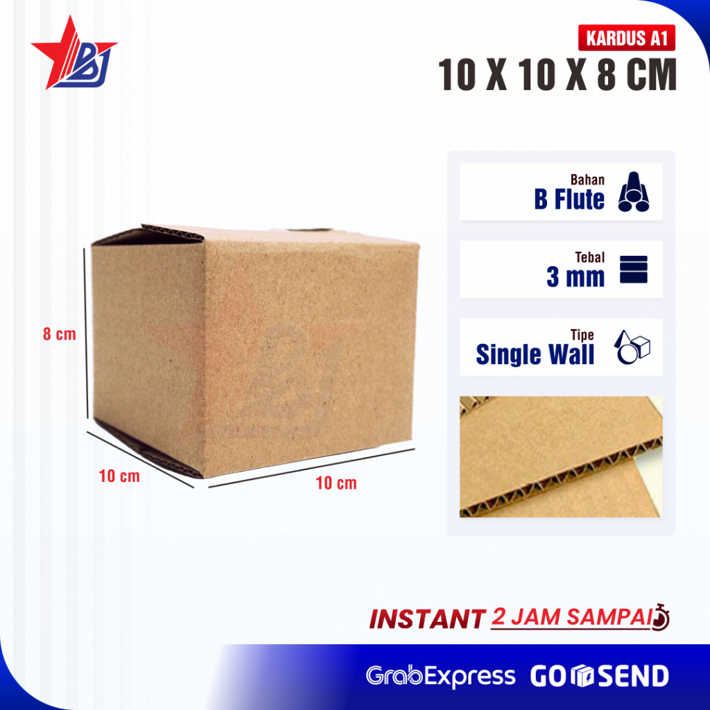 

Kardus - Box - Kotak - Packing - Karton - Dus Polos - jam Tangan - (Kardus 10 x 10 x 8 cm)