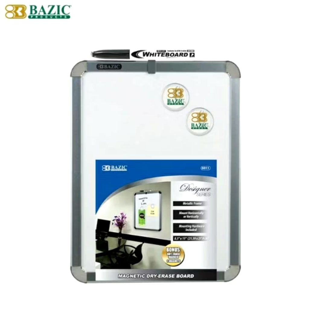 

BAZIC 6011 MAGNETIC WHITEBOARD PAPAN TULIS MAGNET KECIL MAGNET