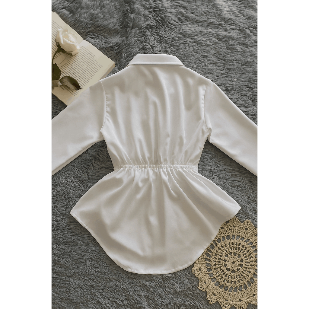 Atasan wanita kemeja kerja perempuan model terbaru viral blouse kekinian 2025 Kemeja Wanita Toyobo P