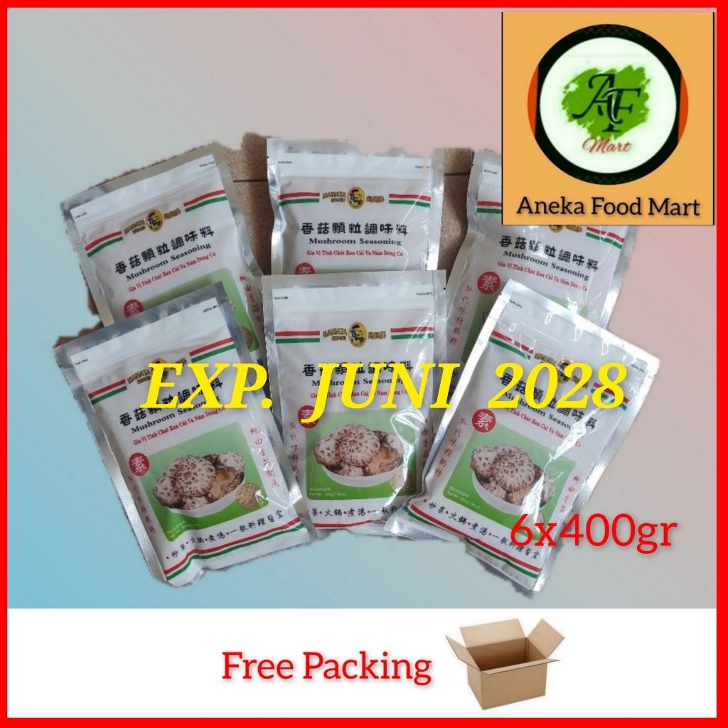 

Mamata Mushroom seasoning 400gr/ Mushroom seasoning Powder/ Mamata Kaldu jamur/ Totole/ Herring Brand/ kaldu jamur shitake/sunbay/Mokoceng/vegetalk kaldu jamur