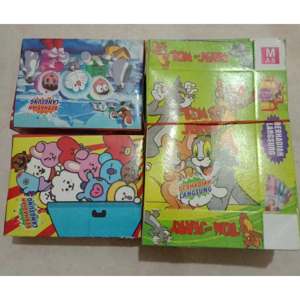 

maina boks kado isi 300 pcs ukuran 9kali7 cm