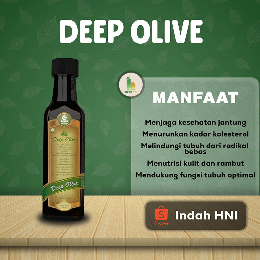

HNI HPAI DEEP OLIVE – Minyak Zaitun Murni untuk Kesehatan & Kecantikan | 250ml