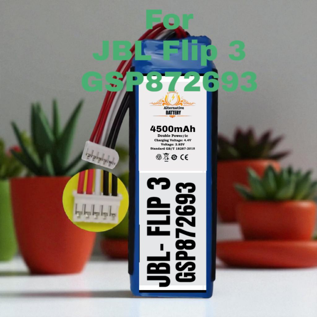 Batre GSP872693 For JBL Flip 3 Speaker Bluetooth Portabel Batrai GSP 872693 Flip3 Baterai 4500mAh Ba