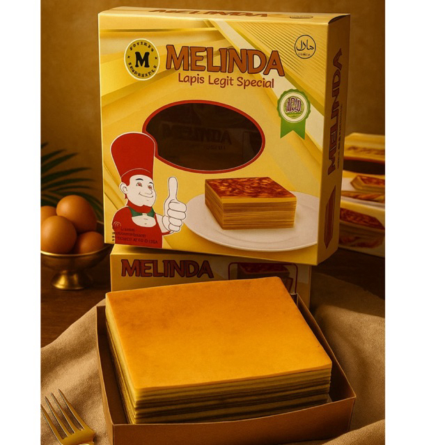 lapis legit special butter vakum cokelat melinda 700 gram fresh from oven