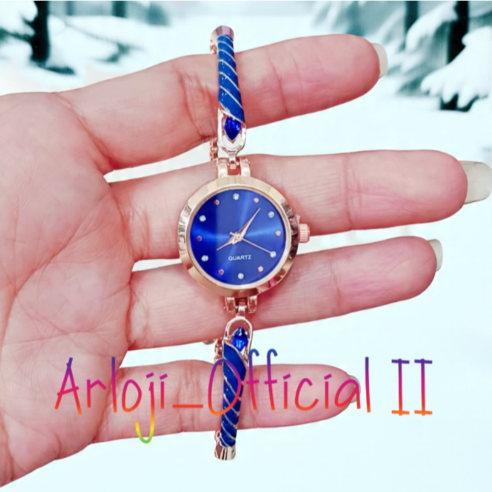 Jam Tangan Wanita Gelang Serut Korean Style