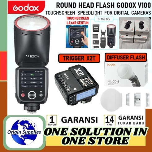 Godox V100 Round Head Flash V-100 Godox Flash V100