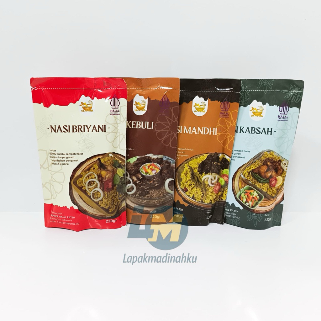 

Beras Basmati [200gr] + Bumbu instan - nasi kebuli - nasi briyani kabsah Mandhi - nasi arab instant