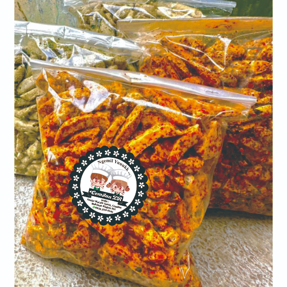 

Basreng pedas daun jeruk kemasasan 500 Gram baso goreng BUMBU MELIMPAH