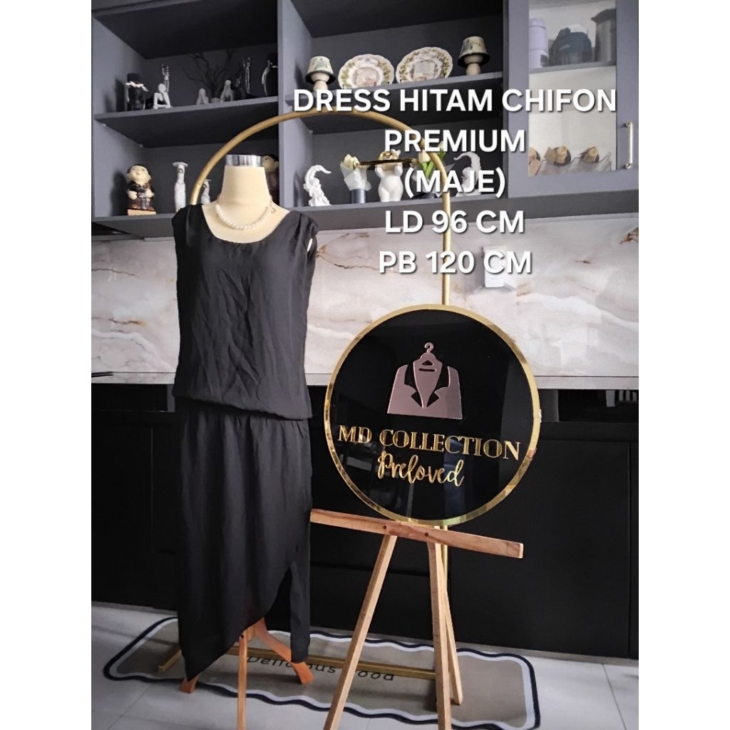 DRESS HITAM SIFON MODIS (PREMIUM)