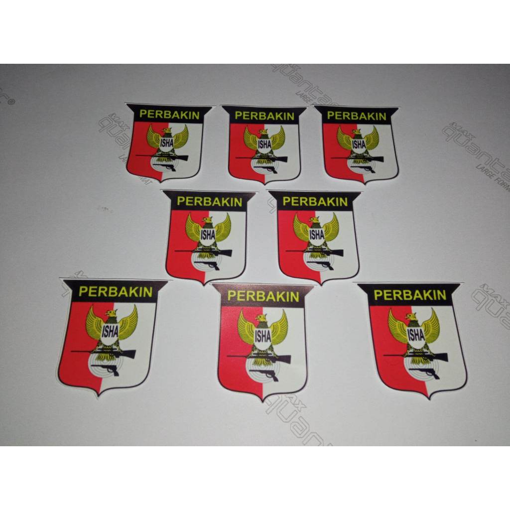 Stiker logo perbakin isi 8pcs