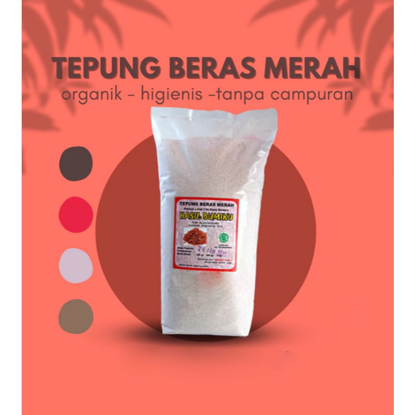 

Tepung Beras Merah (100 gram)|untuk Diet,Cegah Diabetes,Kanker|Tepung Free Gluten | Tepung MPASI organik