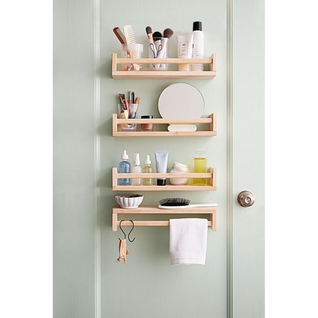 rak gantung dapur rak kosmetik rak kayu