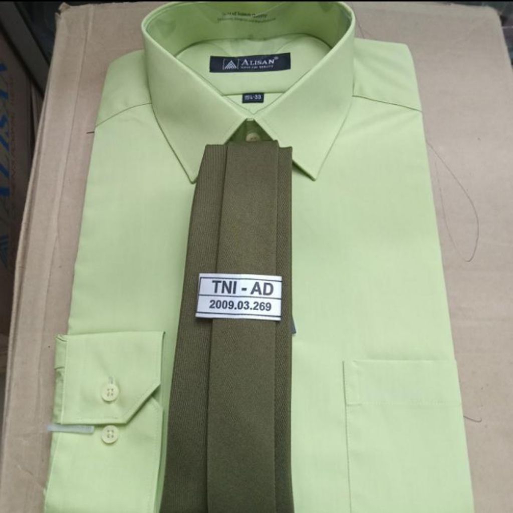 Kemeja Dalaman PDU 1 TNI AD + Dasi