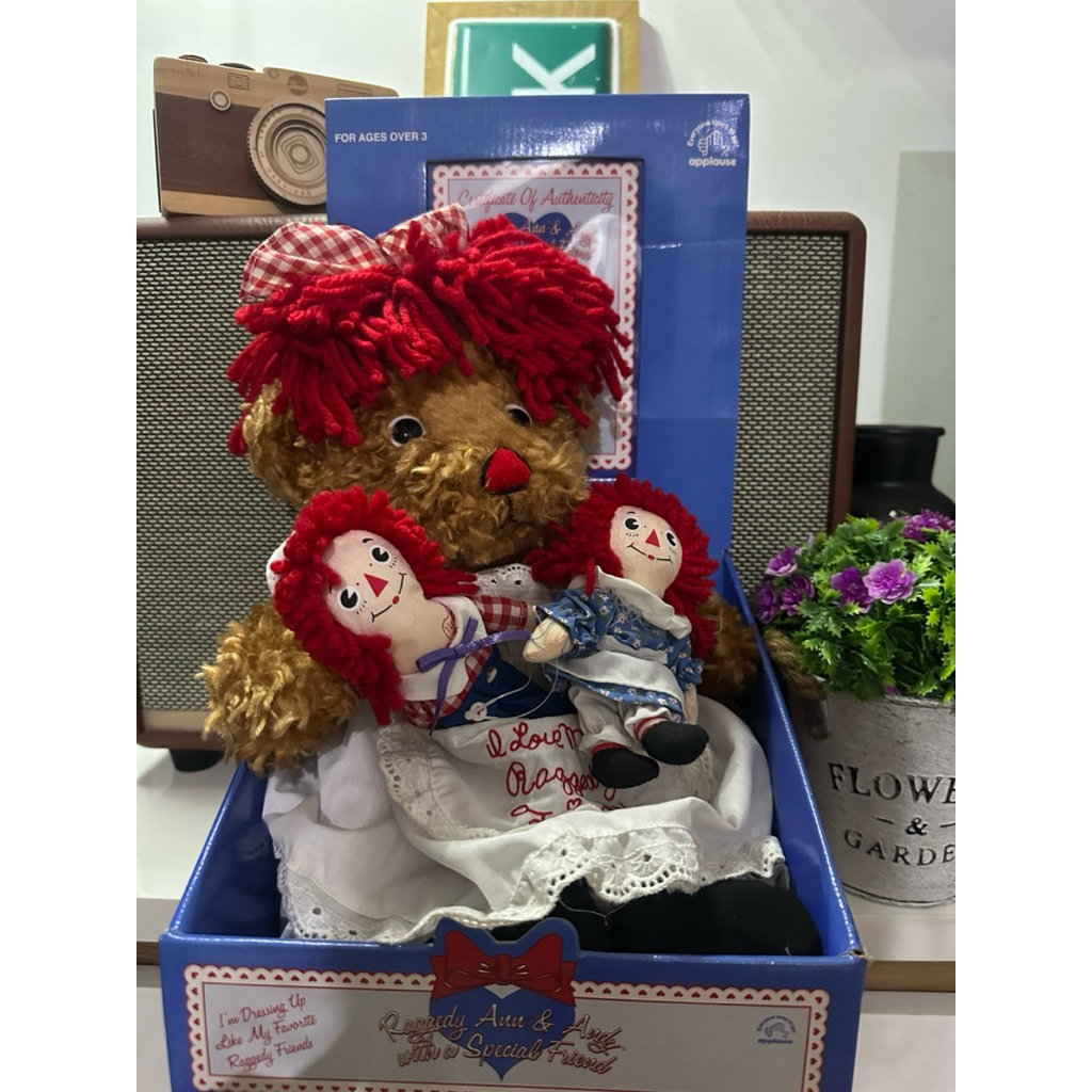 Raggedy ann and andy rare new with box