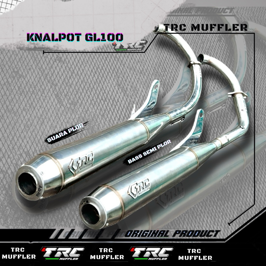 knalpot gl100 pnp gl cb TRC racing muffler