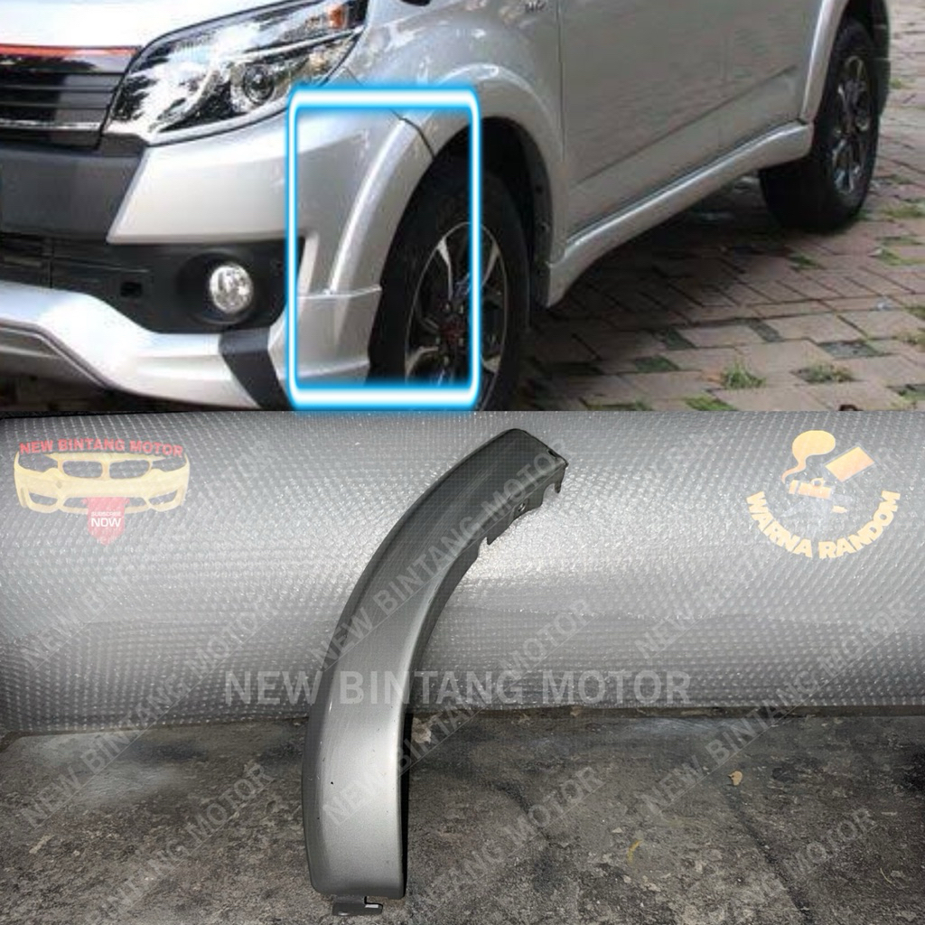 Over fender bumper depan kiri toyota rush terios 2012 2015 original