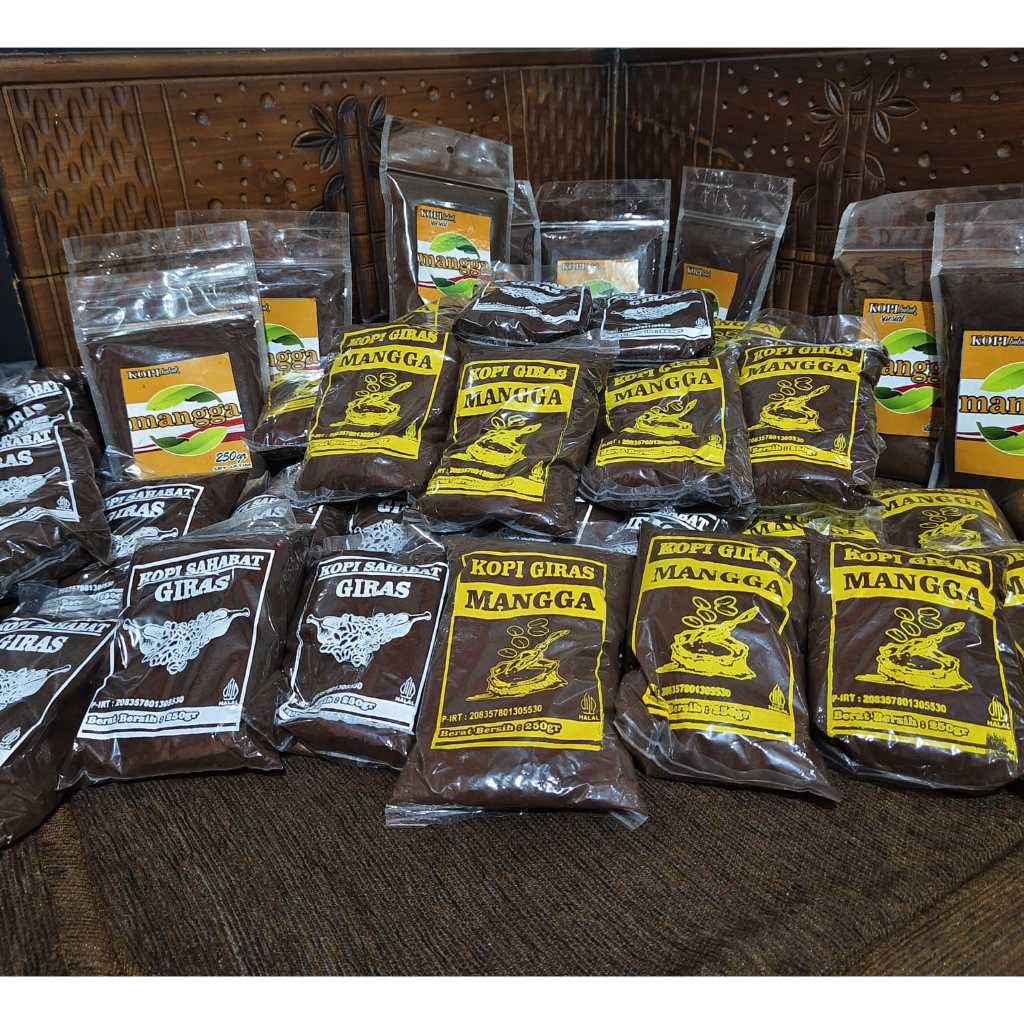 

Kopi bubuk warkop giras enak dan murah meriah 1/4 kg rasa premium