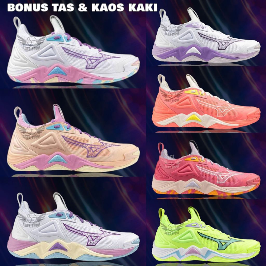 Sepatu Voli Mizuno Wave Momentum 3 Low - Sepatu Mizuno Volly Ball - Sepatu Volly Mizuno Momentum 2 J