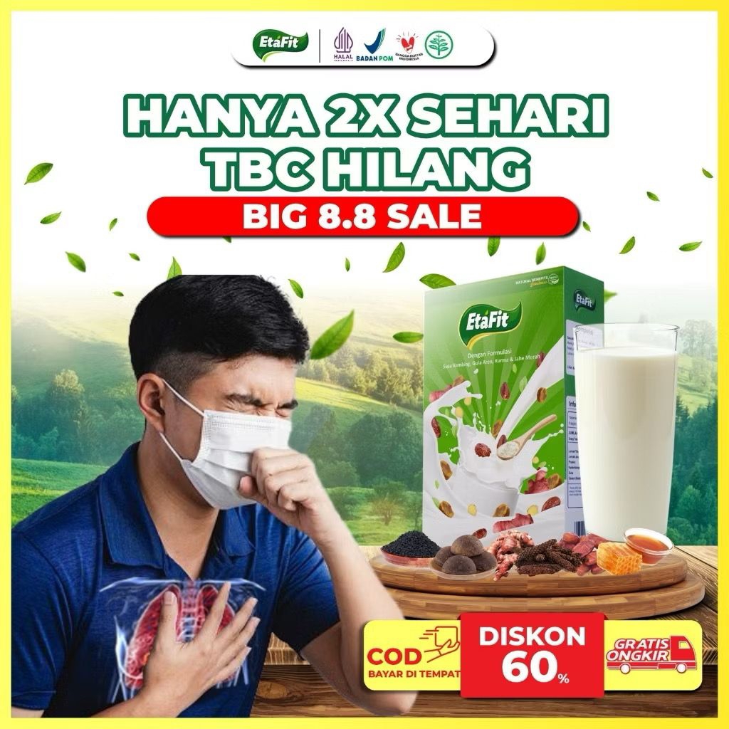 

1 BOX ETAFIT - Susu Paru Paru Solusi Batuk Asma Dan Sesak Napas Susu Kambing Etawa Bubuk Original
