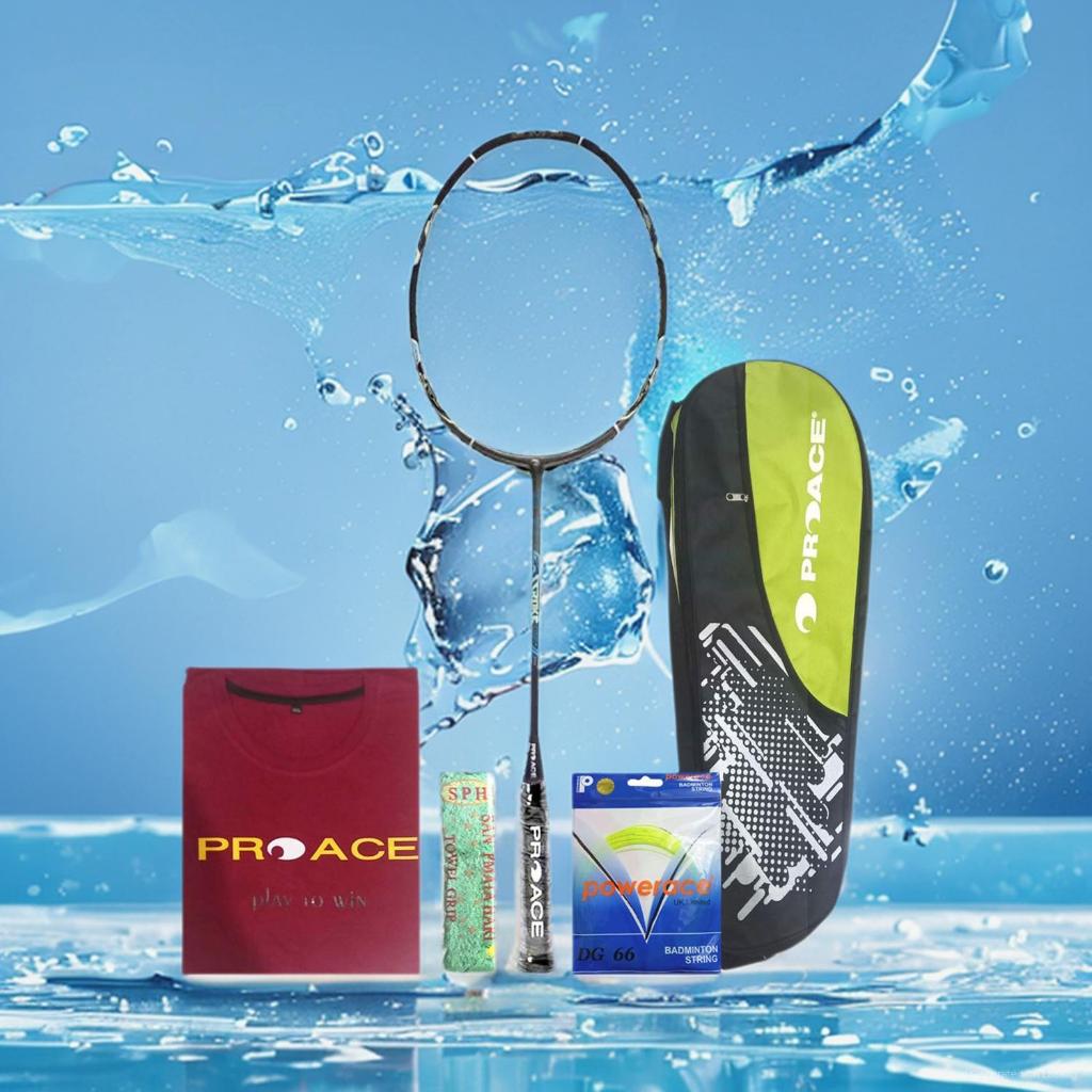 Raket Badminton ProAce Stroke 318 II Bonus Komplit Raket Pro Ace Stroke 318 II