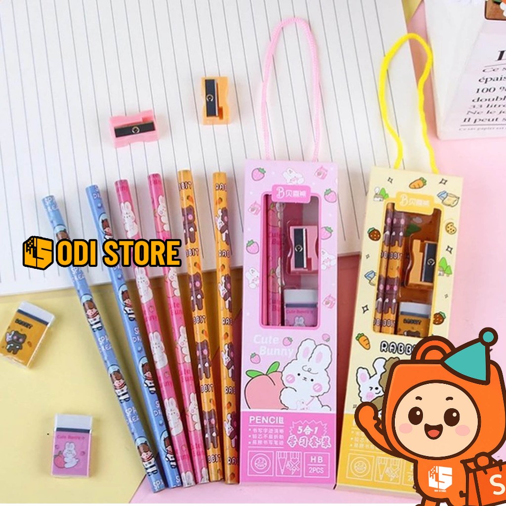 

Set Alat Tulis 5 In 1 / Set Alat Tulis Kartun / Set Alat Tulis 5 In 1 Lucu