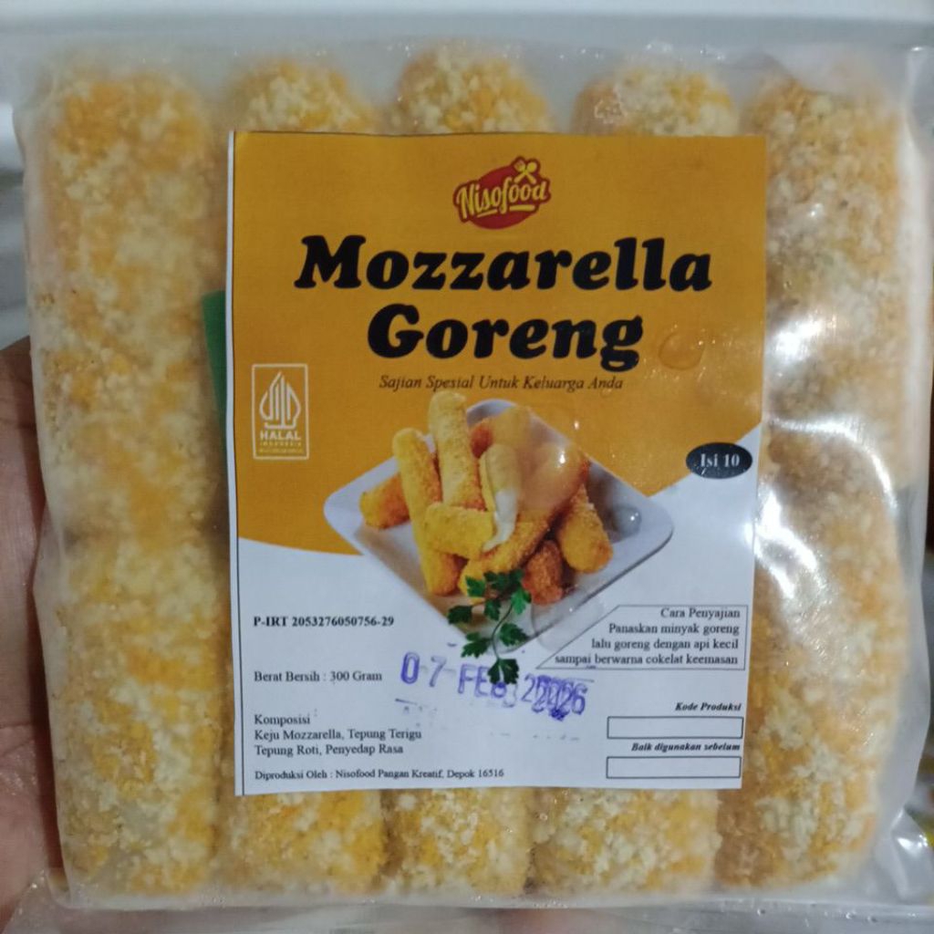 

mozzarella goreng mozreng isi 10 Niso Frozen food