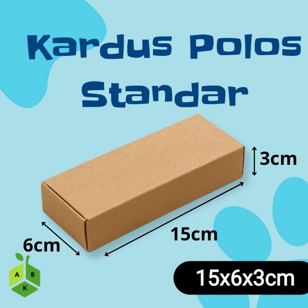 

Kardus Polos Standar 15x6x3cm