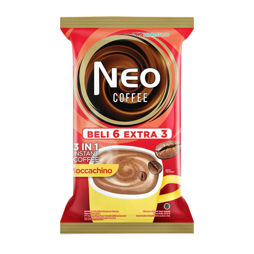 

NEO COFFEE KOPI MOCCACHINNO 3in1 SACHET 9x20g