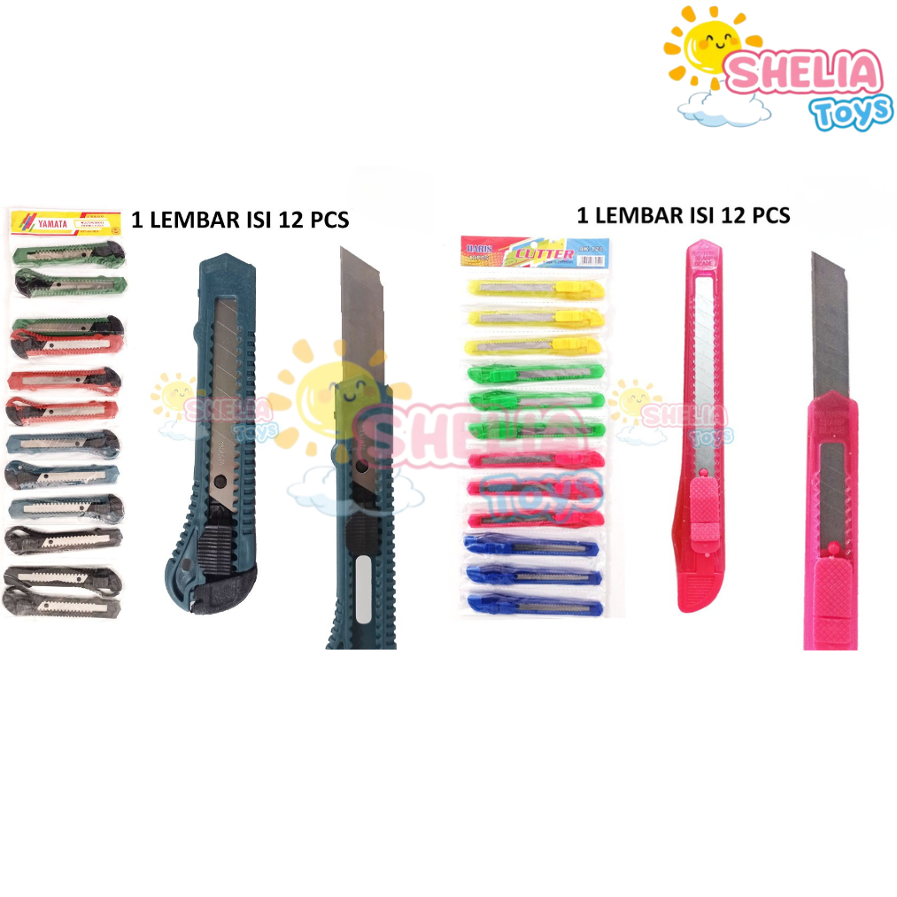 

CUTTER BENING KECIL ATAU BESAR 1 LEMBAR ISI 12 GROSIR MURAH