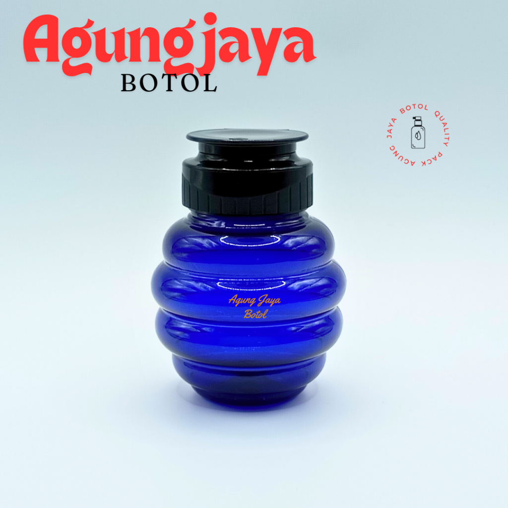 Botol 100 Ml Madu Bee Biru Tutup Fliptop / Botol Plastik / Botol Madu / Botol Madu TJ / Botol Madu B
