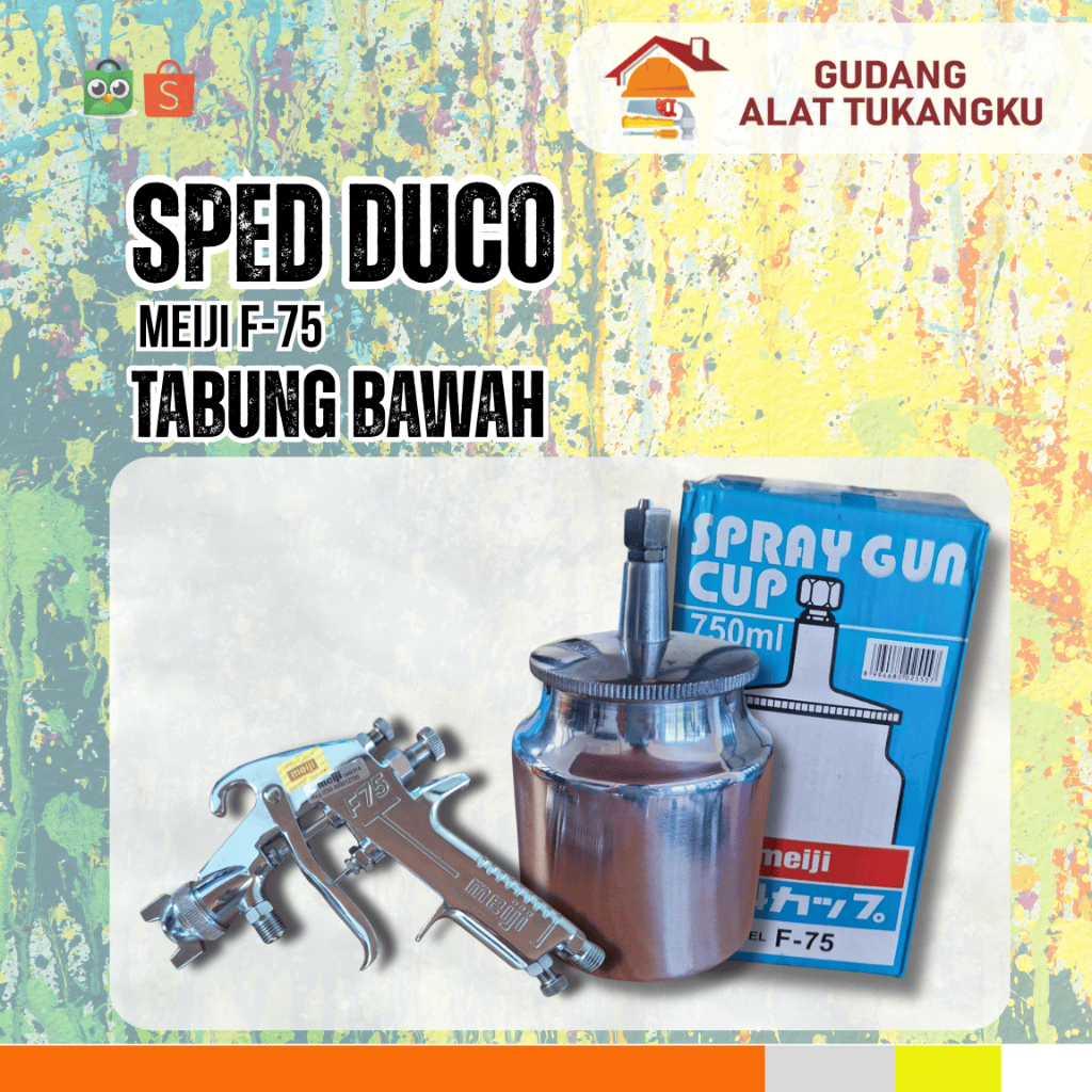 SPED DUCO MEIJI F75 TABUNG BAWAH Spray Gun