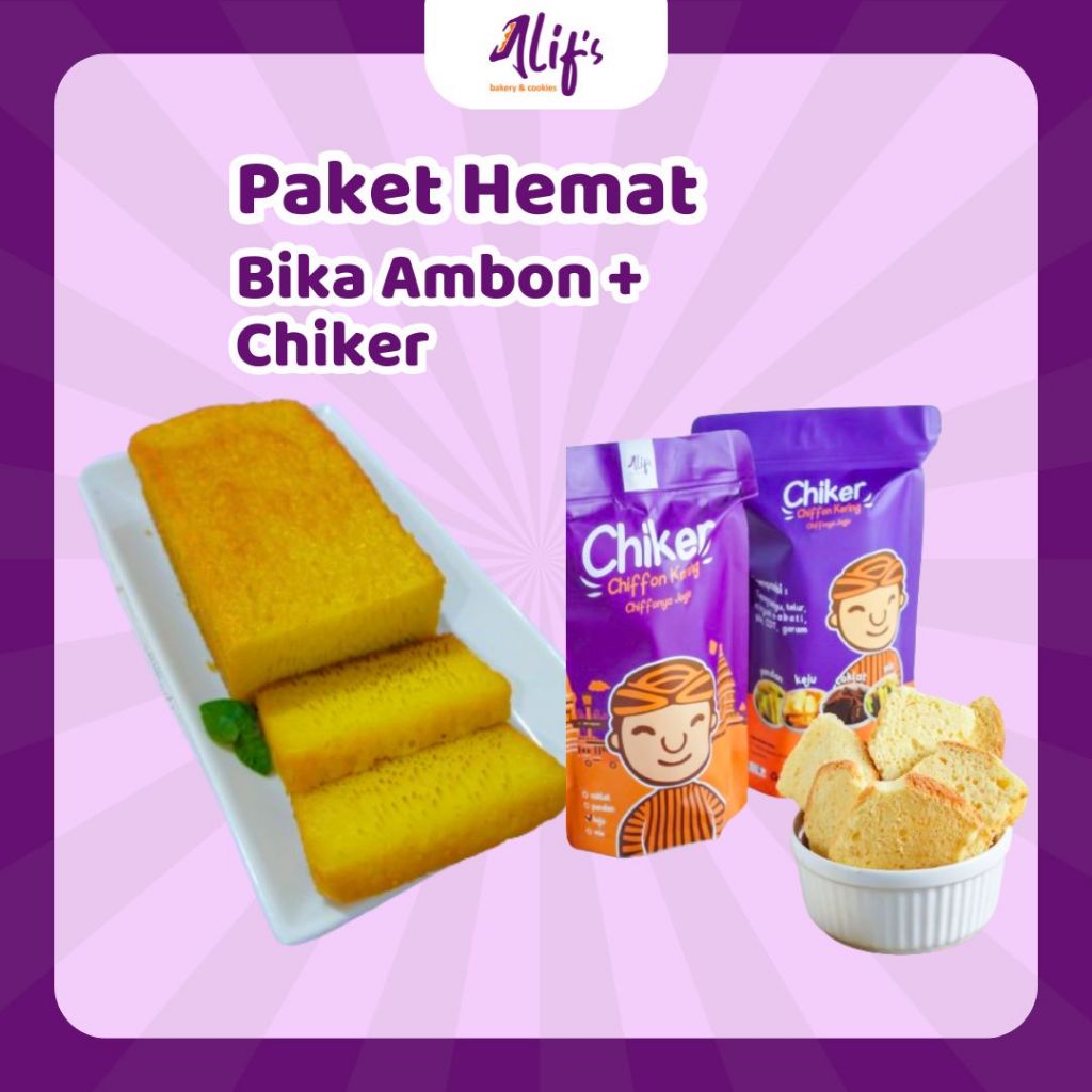 

Paket Hemat Bika Ambon dan Chiffon Kering Lebih Terjangkau by Alifsbakeryncookies