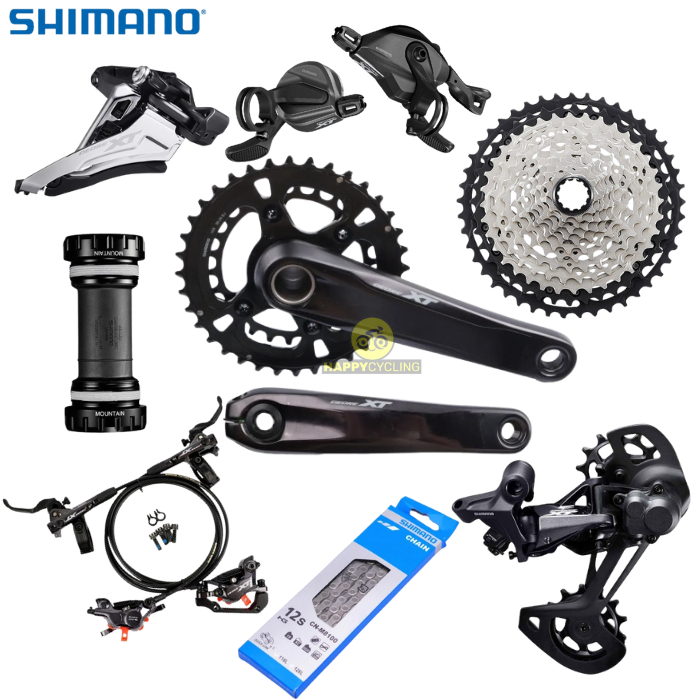 Groupset Grupset GS Shimano Deore XT M8100 2x12 Speed Happy Cycling