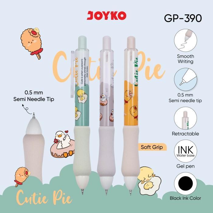 

Pen Joyko GP-390 Cutie Pie Semi Needle Tip 0.5mm Original (12 PCS) / Ballpoint Bolpen Pulpen Joyko GP 390 0.5 Mili Per Lusin