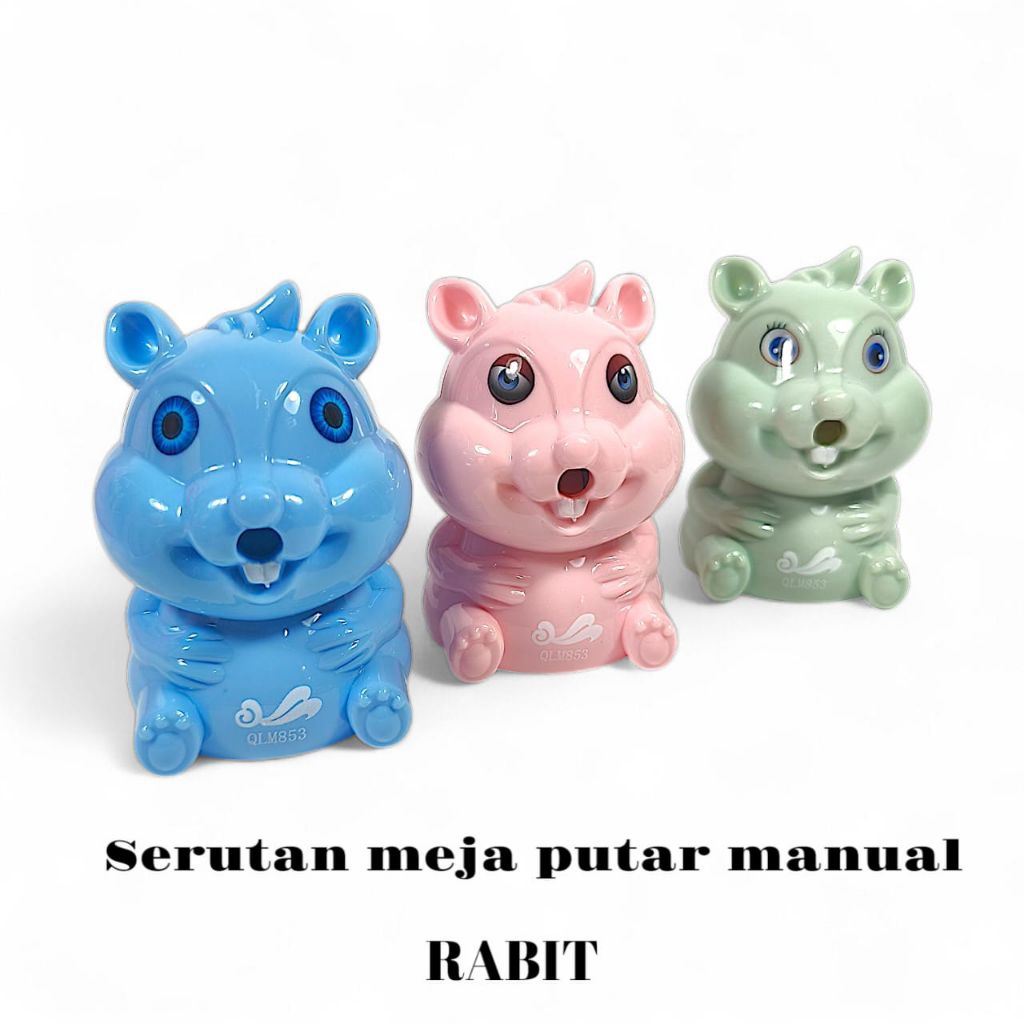 

Serutan Meja Karakter Rabbit – Serutan Pensil Manual Bentuk Kelinci