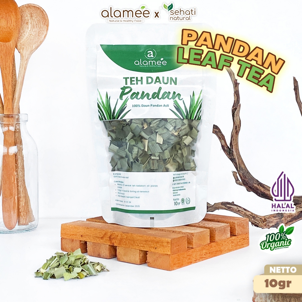 

Teh Daun Pandan Kering Leaf Tea Organik Alami Minuman Herbal Siap Minum Seduh 10gr