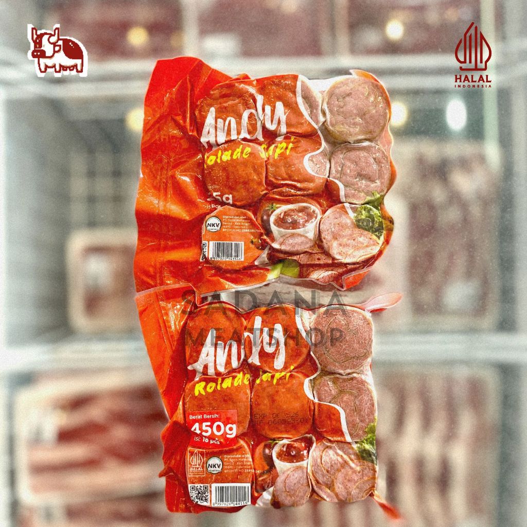 

ANDY Rolade Sapi 225gr Isi 9 & 450gr Isi 18 – Rolade Daging Sapi Premium Siap Masak
